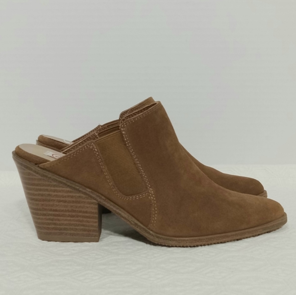 BLONDO Brown Suede Waterproof Mule Clog Women's Size 7